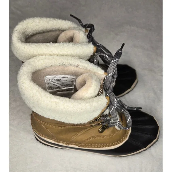 JBU Shoes Jbu Lizzy Waterproof Duck Boots Womens 7m Tan Brown